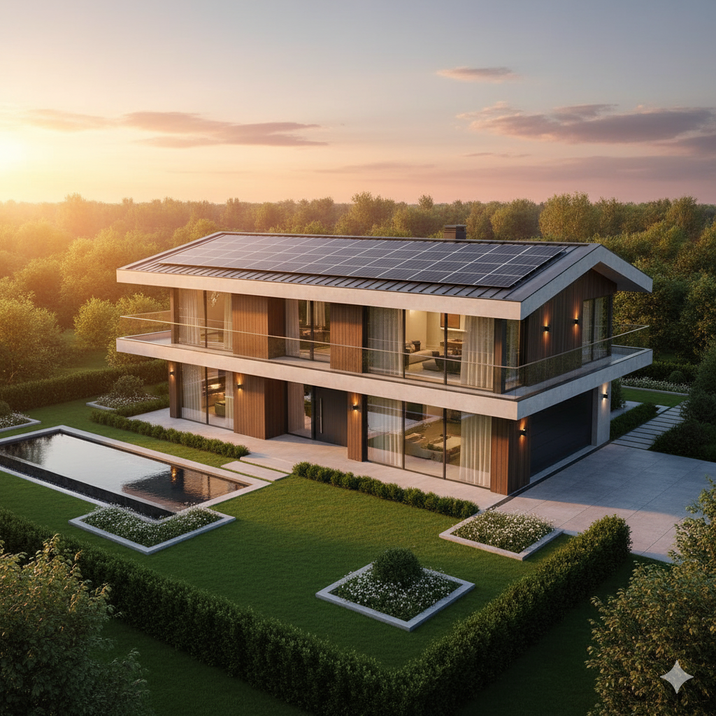 Гібридна сонячна електростанція 10 кВт для дому