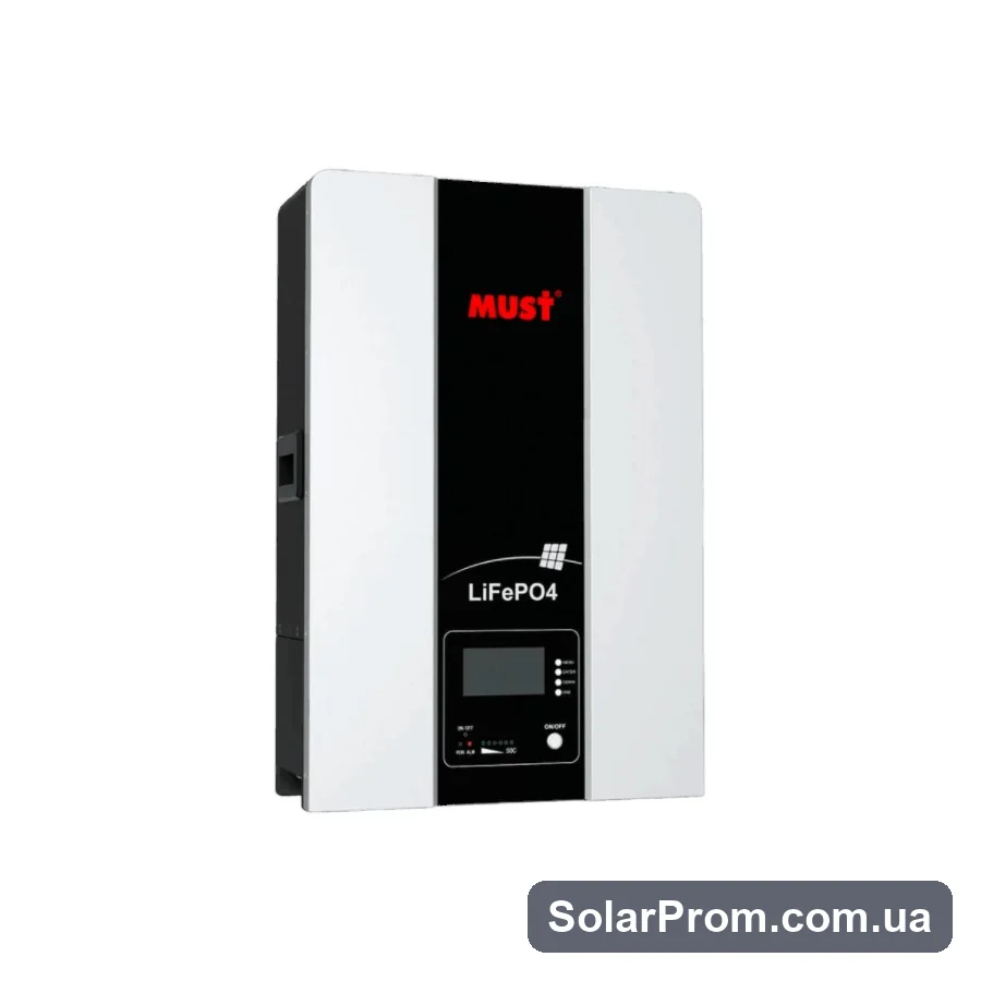 Акумуляторна батарея LP16-48100 Must (LiFePO4 51,2V 100Ah 5,12kWh) - сторінка товару SolarProm