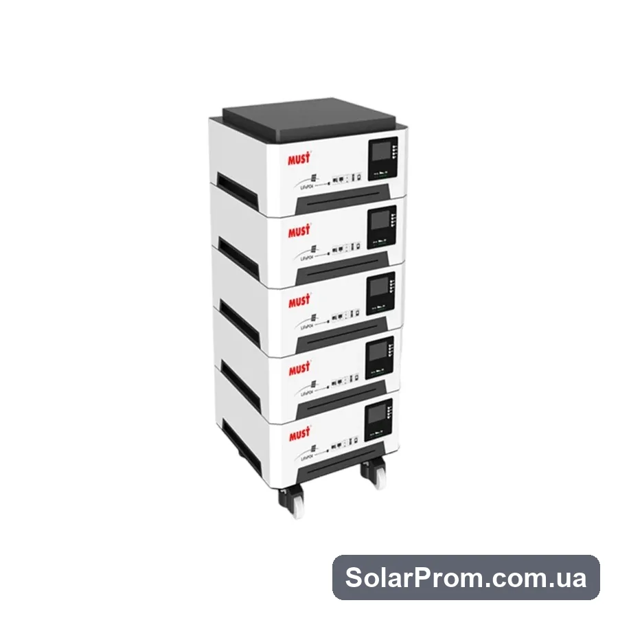 Система зберігання енергії HBP18-52484 PRO Must (51,2V 100A 5,2kW 400Ah 20,48kWh) - сторінка товару SolarProm