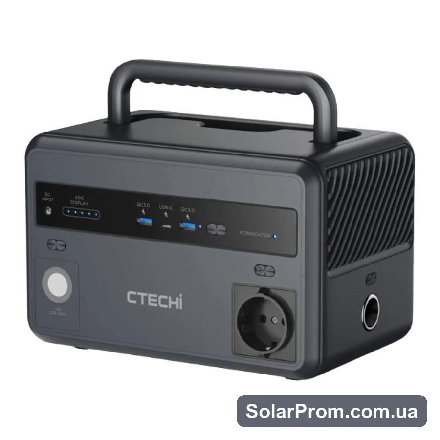 Портативна зарядна станція GT300 Portable Power Station CTECHi (300W 307Wh AC220V EU) в каталозі SolarProm