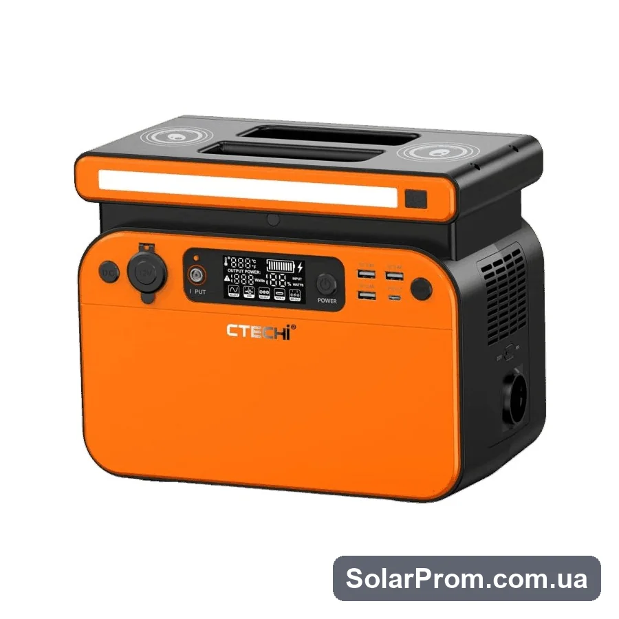 Портативна зарядна станція GT500 Portable Power Station CTECHi (500W 518Wh AC220V EU) в каталозі SolarProm