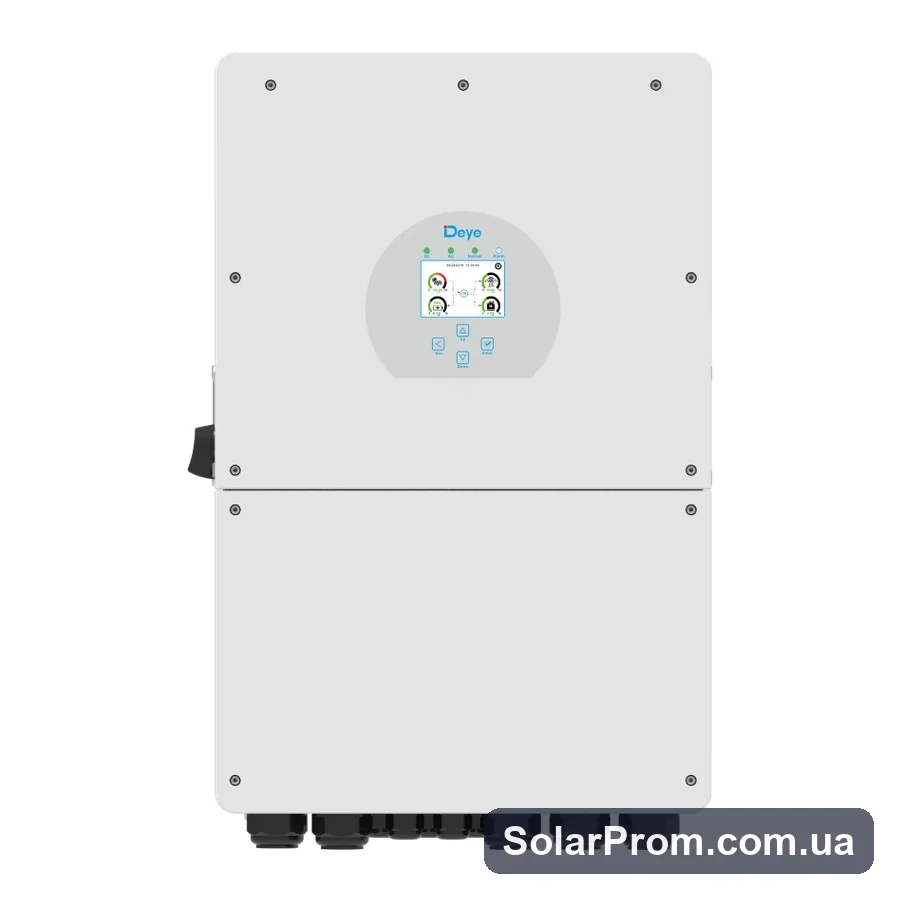 Гібридний інвертор SUN-16K-SG01LP1-EU Deye WiFi (16 kW, 1 фаза, 3 MPPT, LV) в каталозі SolarProm