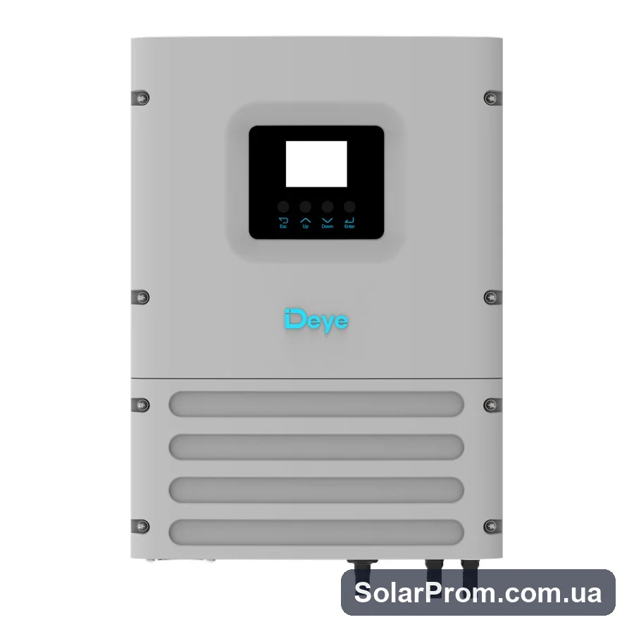 Автономний інвертор SUN-06K-OG01LP1-EU-AM2 Deye WiFi (6 кВт, off-grid, 1 фаза, 2 MPPT, LV) в каталозі SolarProm