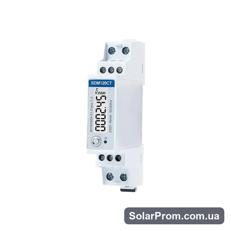 Лічильник електроенергії SDM 120CTM-40mA Eastron - сторінка товару SolarProm