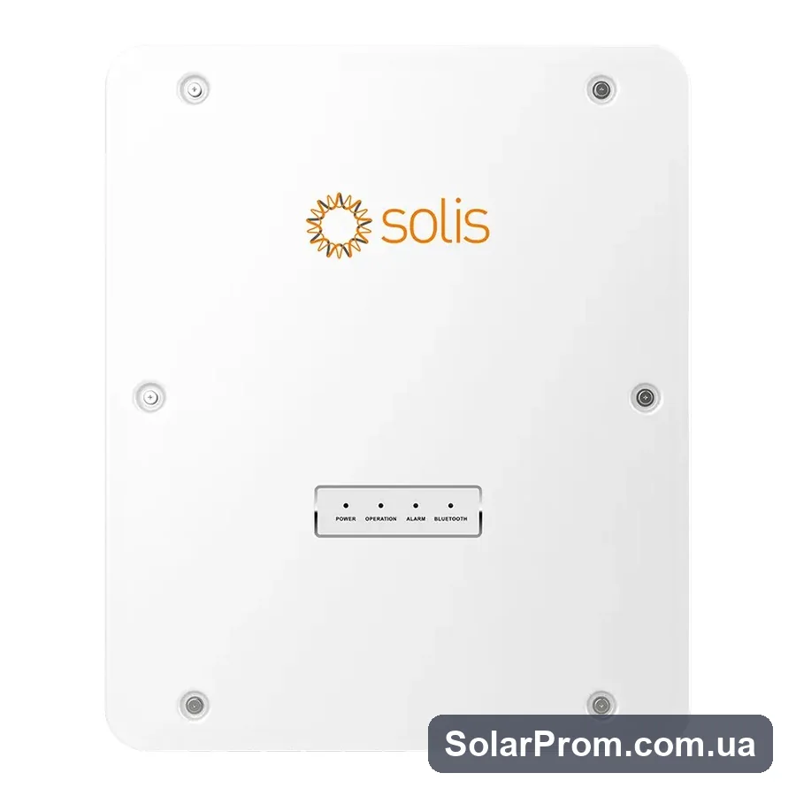 Гібридний інвертор Solis S6-EH1P8K-L-PLUS (8 кВт, 1 фаза, 2 MPPT, LV) в каталозі SolarProm