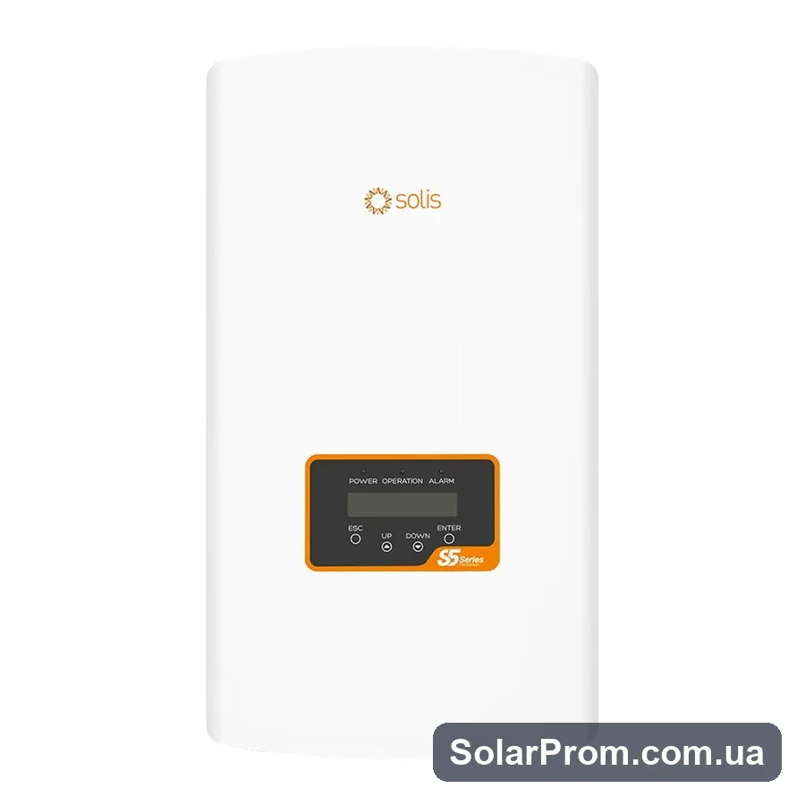 Мережевий інвертор S5-GR3P15K Solis WiFi (15 kW, 3 фази, 2 МРРТ) в каталозі SolarProm