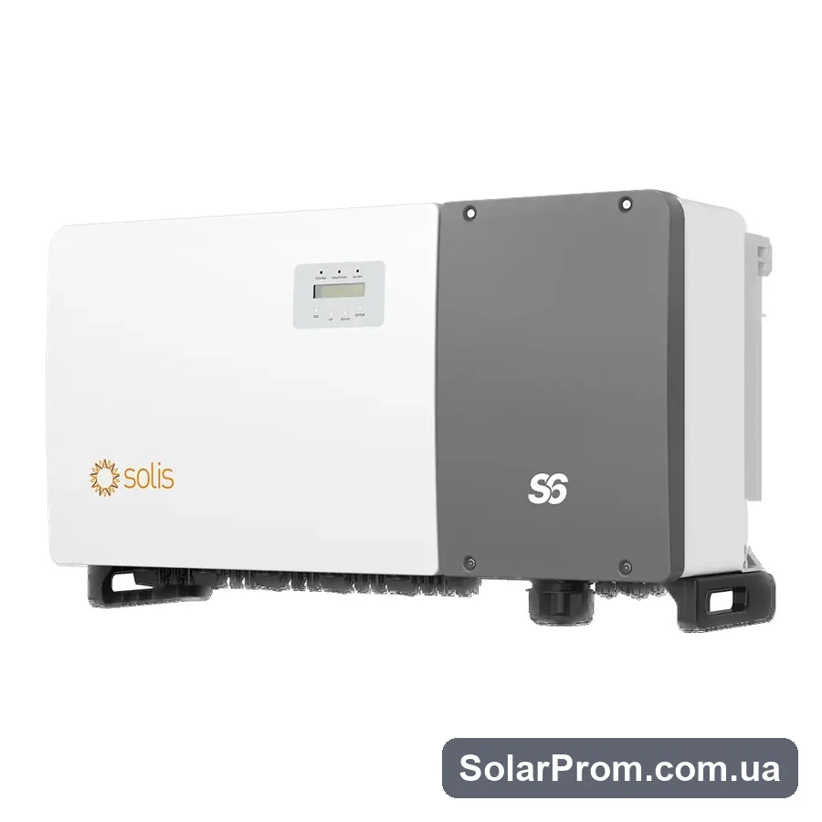 Мережевий інвертор S6-GC3P100K Solis WiFi (100 kW, 3 фази, 10 МРРТ) в каталозі SolarProm